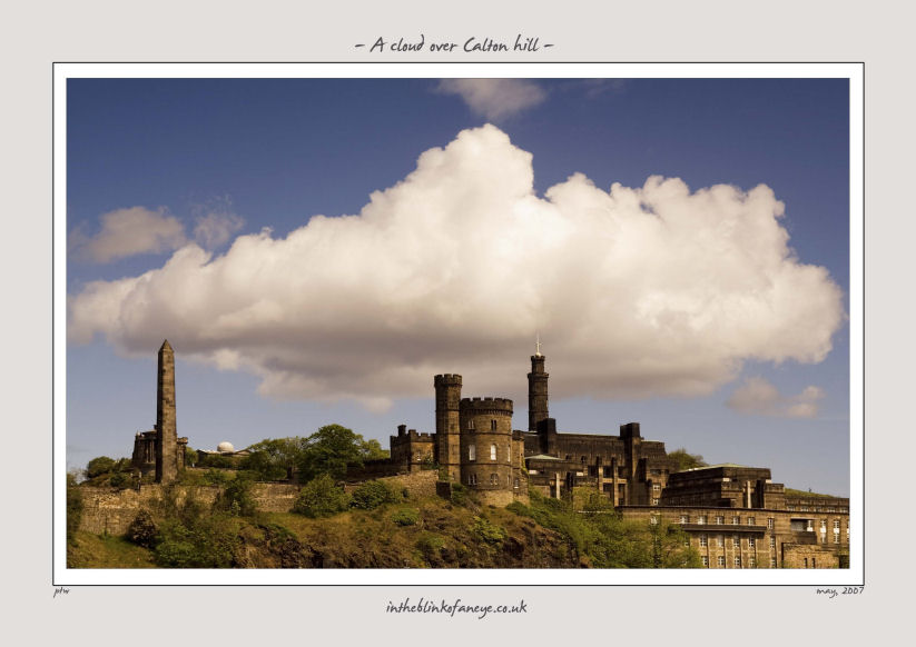 A Cloud over Calton Hill
