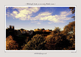 Edinburgh Castle on an early October morn